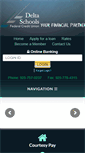 Mobile Screenshot of deltaschoolsfcu.org
